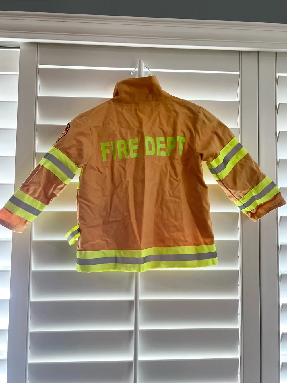 Yellow Reflective Firefighter Costume for Kids